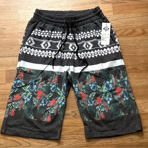 JZ Charcoal and White Patterned cargo pants